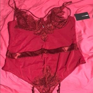 Maroon lingerie
